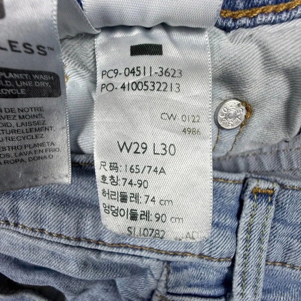 Levis 511 Slim Fit Blue Light Wash Denim Jeans Mens 29x30 04511-3623